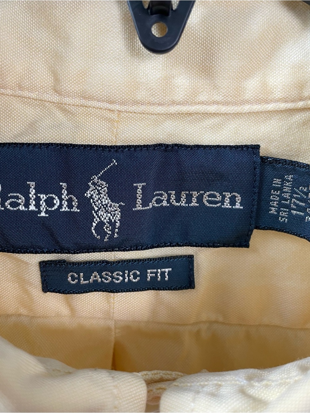 Ralph Lauren XL men’s Butter Yellow Button-Down Oxford classic fit shirt - Picture 2 of 7